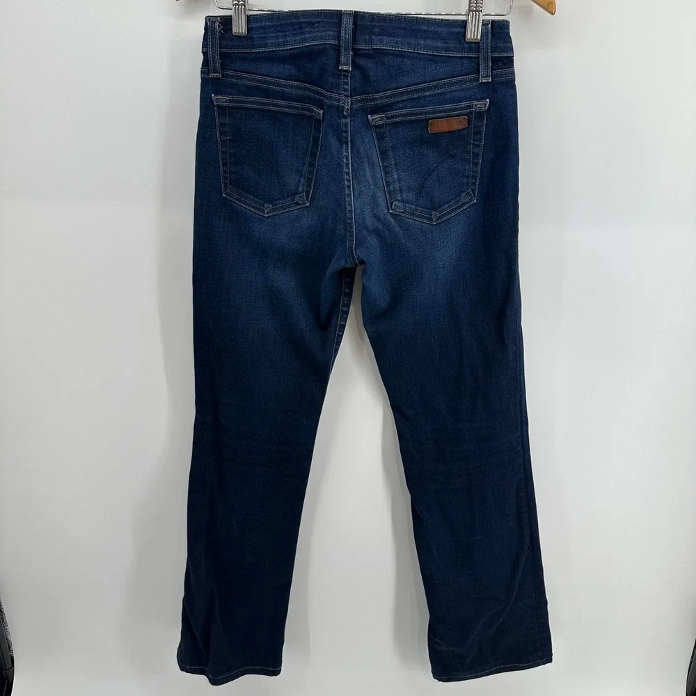 Joe's Jeans Womens 28 Blue Denim Dark Wash Diane Mid-Rise Curvy Bootcut Stretch